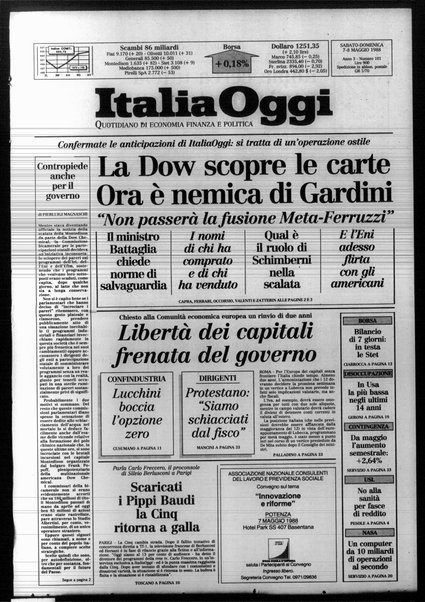 Italia oggi : quotidiano di economia finanza e politica